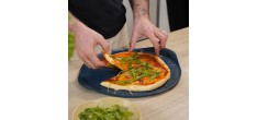 Formidable Plaque à Pizza Ronde Antiadhésive pour Four Bleu Myrtille 3