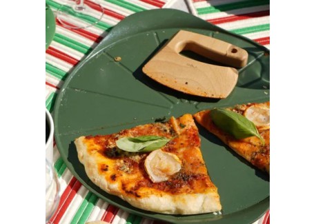 Formidable Plaque à Pizza Ronde Antiadhésive pour Four Vert Fougère 33