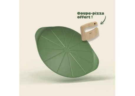 Formidable Ronde Antiaanbak Pizzaplaat voor Oven Varengroen 33 cm