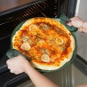 Voir la slide Formidable Plaque à Pizza Ronde Antiadhésive pour Four Vert Fougère 33