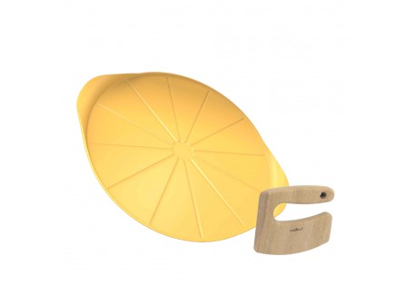 Formidable Ronde Antiaanbak Pizzaplaat voor Oven Mango geel 33 cm