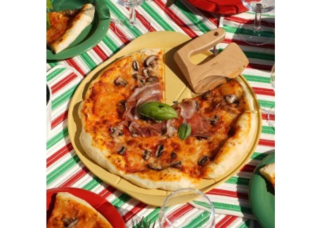 Formidable Ronde Antiaanbak Pizzaplaat voor Oven Mango geel 33 cm