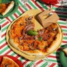 Zie dia Formidable Ronde Antiaanbak Pizzaplaat voor Oven Mango geel 33 cm