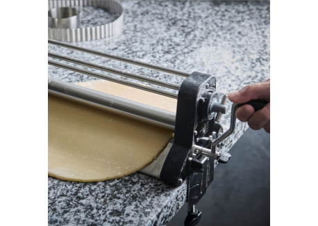 Laminoir Multi pâtes Manuel en Inox Réglable 20 Epaisseurs 34 cm 
