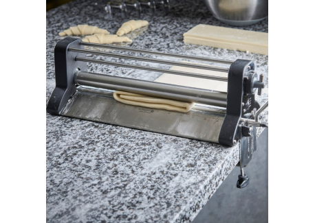 Laminoir Multi pâtes Manuel en Inox Réglable 20 Epaisseurs 34 cm 