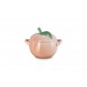 Zie dia Perzik Rond Mini Stoofpotje 58 cl Pastel Koraal en Groen