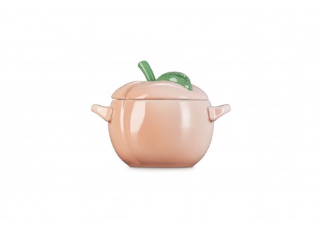 Perzik Rond Mini Stoofpotje 58 cl Pastel Koraal en Groen