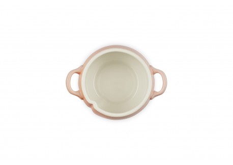 Perzik Rond Mini Stoofpotje 58 cl Pastel Koraal en Groen