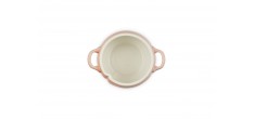 Perzik Rond Mini Stoofpotje 58 cl Pastel Koraal en Groen