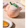 Voir la slide Pêche Mini Cocotte en Céramique Ronde 58 cl Corail Pastel et Vert 