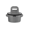 Voir la slide Sac de Transport pour Cocotte Ronde avec Poignées Gris Chiné 38 cm 