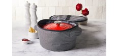 Draagtas voor Ronde Ovenschaal met Handvatten Grijs 38 cm
