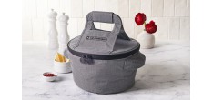 Draagtas voor Ronde Ovenschaal met Handvatten Grijs 38 cm