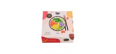 Mangosteen Set Kom en Mini-kom voor Poké Bowl Bruin + Houten Eetstokje