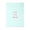 Voir la slide Torchon Coton More Wine Please Ligné Turquoise et Blanc 50x70 cm 
