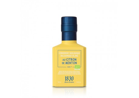 Vinaigre Balsamique Blanc de Modène au Citron de Menton Bio 100 ml 