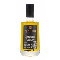 Huile d'Olive Extra Vierge Aromatisée Truffe Noire avec Morceaux 100 m