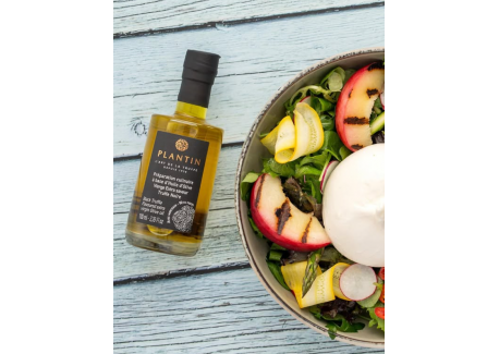 Huile d'Olive Extra Vierge Aromatisée Truffe Noire avec Morceaux 100 m