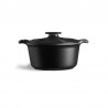 Zie dia Sublime + Ronde Antiaanbak Ovenschaal van Keramiek 3 L (22 cm) Grijs A