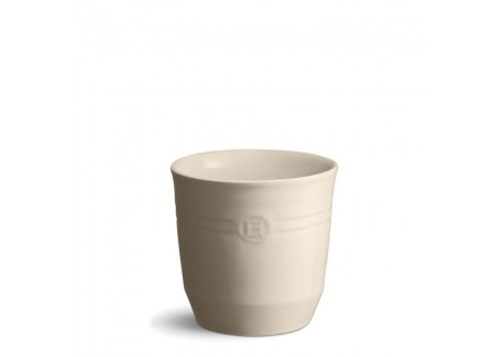 Grand Pot à Ustensiles en Céramique 2,2 L Argile Blanc Cassé 17x16 cm