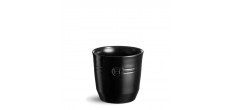 Grand Pot à Ustensiles en Céramique 2,2 L Noir Mat Truffe 17x16 cm 