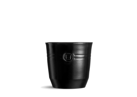Grand Pot à Ustensiles en Céramique 2,2 L Noir Mat Truffe 17x16 cm 
