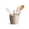 Zie dia Keramische Pot voor Keukengerei 0,9 L Argile Gebroken Wit 13 x 11,5 cm