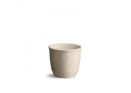 Petit Pot à Ustensiles en Céramique 0,9 L Argile Blanc Cassé 13x11,5 c