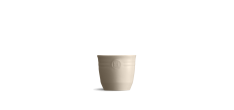 Petit Pot à Ustensiles en Céramique 0,9 L Argile Blanc Cassé 13x11,5 c