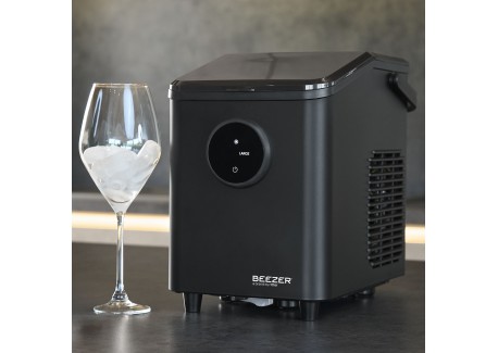Beezer IceCube Mini Machine à Glaçons Electrique Portable Noir 27x18x3