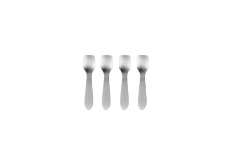 Kleine Geborsteld RVS Ijslepels 11 cm 4 dlg