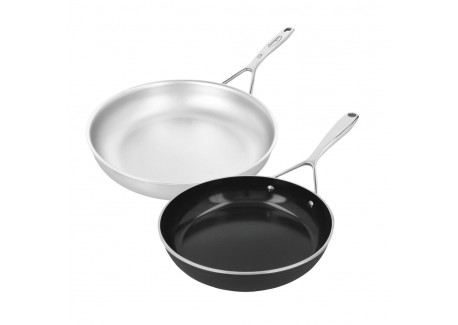 Bakpannen Set Silverline 7 RVS 28 cm + Alu Plus 3 Antiaanbaklaag 24 cm