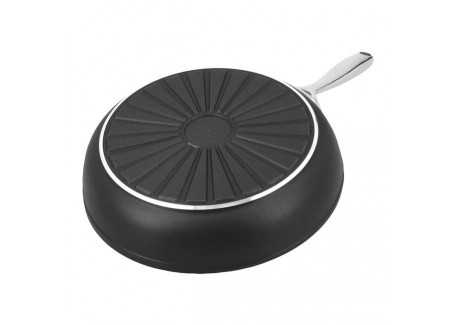 Set Poêles à Frire Silverline 7 Inox 28+Alu Plus 3 Ceraforce Antiadhés
