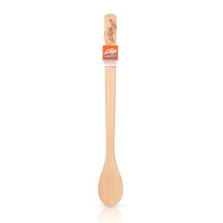 Les Essentiels Cuillère Spatule à Mélanger en Bois de Hêtre Manche XL