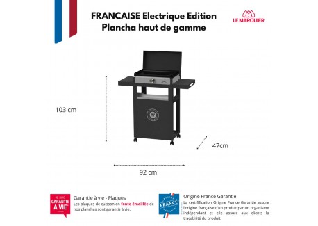 Startpakket Elektrische Plancha La Petite Française 150 Duo + Zwarte T