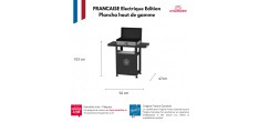 Starterspack Plancha Électrique La Petite Française 150 Duo + Desserte