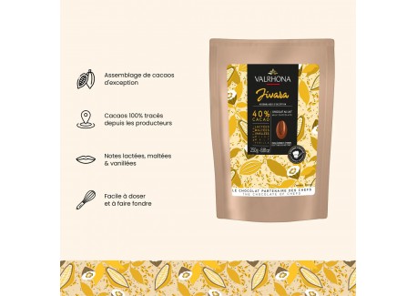 Melkchocolade Jivara 40% Bonen Zakje 250 g