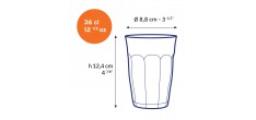 Picardie Bekerglazen 36 cl 12,4 cm