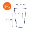 Voir la slide Picardie Gobelet à Eau Transparent 50 cl 14,5 cm 