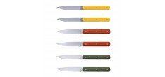 9.47 Coffret Couteaux de Table Jaune Mimosa Terre Battue Vert Fougère