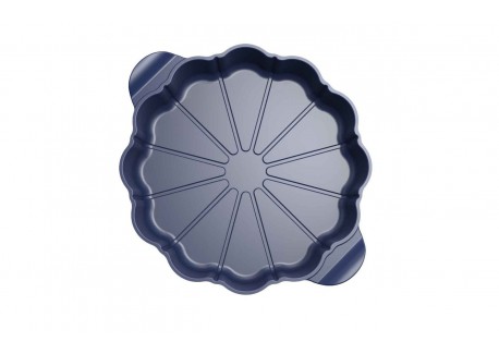 Formidable Plat à Tarte Rond Cannelé Bleu Myrtille 29 cm 