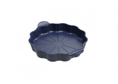 Formidable Plat à Tarte Rond Cannelé Bleu Myrtille 29 cm 