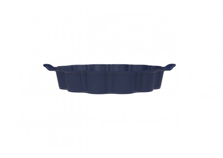 Formidable Plat à Tarte Rond Cannelé Bleu Myrtille 29 cm 