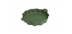 Formidable Plat à Tarte Rond Cannelé Vert Fougère 29 cm 