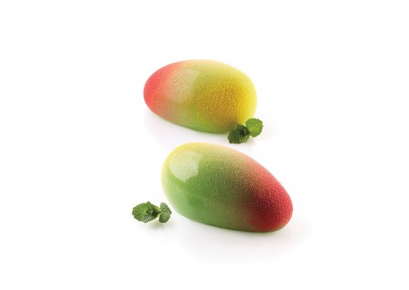 Mango 130 Moule en Silicone 3D Trompe L'oeil Mangue 6x130 ml 