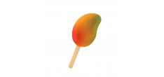 Gel20 Mango 3D 12 Ijsvorm Magnum 50 ijslollystokjes