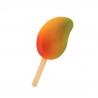 Zie dia Gel20 Mango 3D 12 Ijsvorm Magnum 50 ijslollystokjes