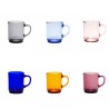 Voir la slide Versailles Mugs en Verre avec Anse 26 cl Couleurs Variées (6 pcs) 