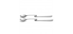 Set 2 Cuillères à Confiture avec Crochet Inox 22 cm 