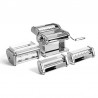 Zie dia Multipast + Design Handmatige Pastamachine Chroom + Accessoires